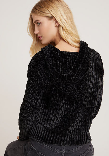 Bella Dahl Chenille Sweater Hoodie Luxe EQ