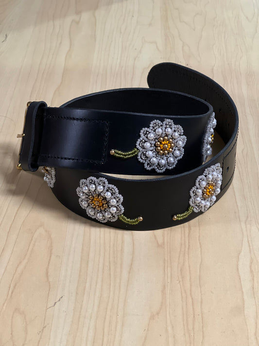 Luxe Flowers Wide Zinj Belts