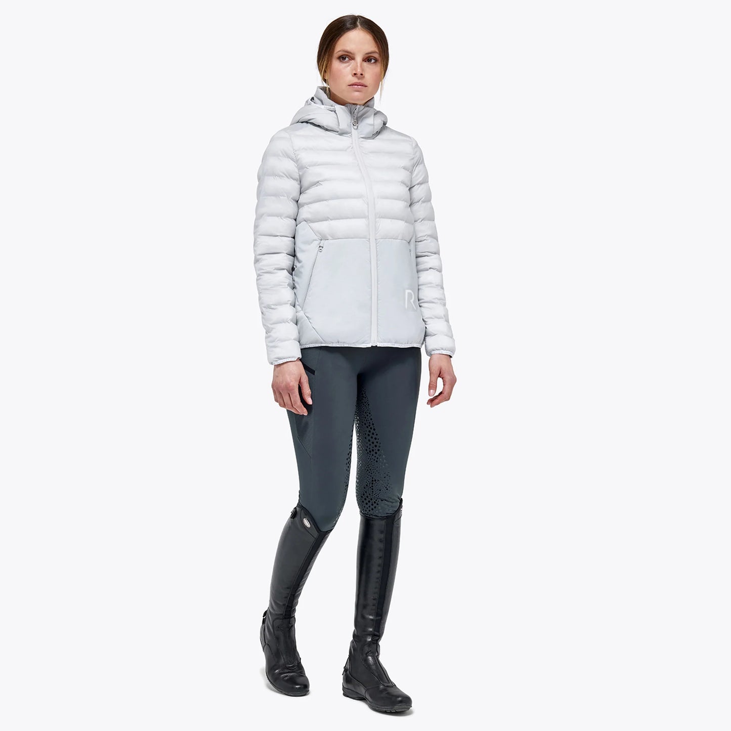 Cavalleria Toscan Laser Cut Puffer with Detachable Hood