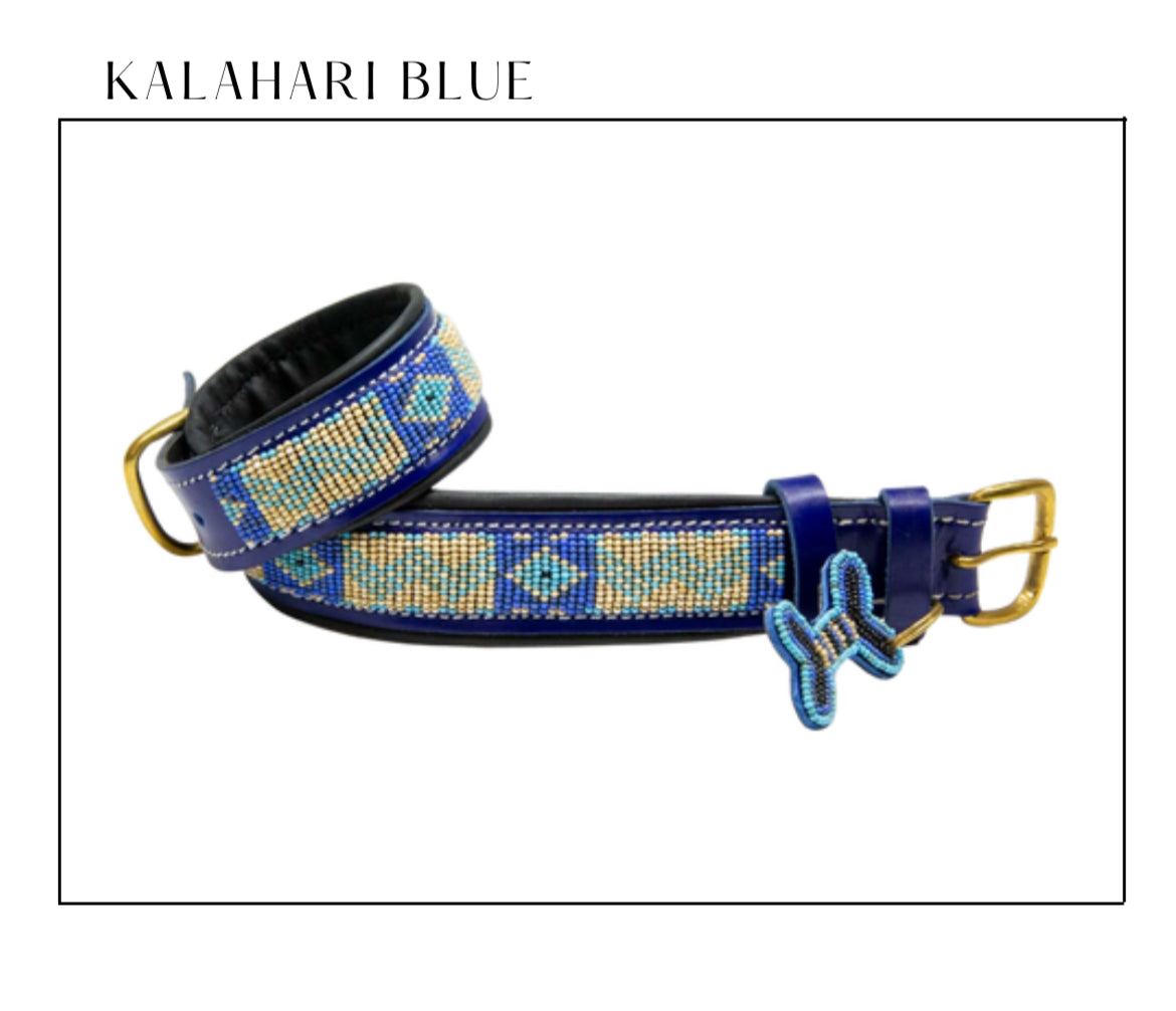 Zinj Kenyan Beaded Dog Collar and Leashes Classic