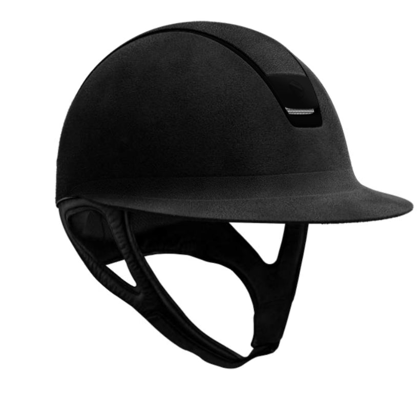 Miss Shield Helmet Dark Line Premium Suede Alcantara