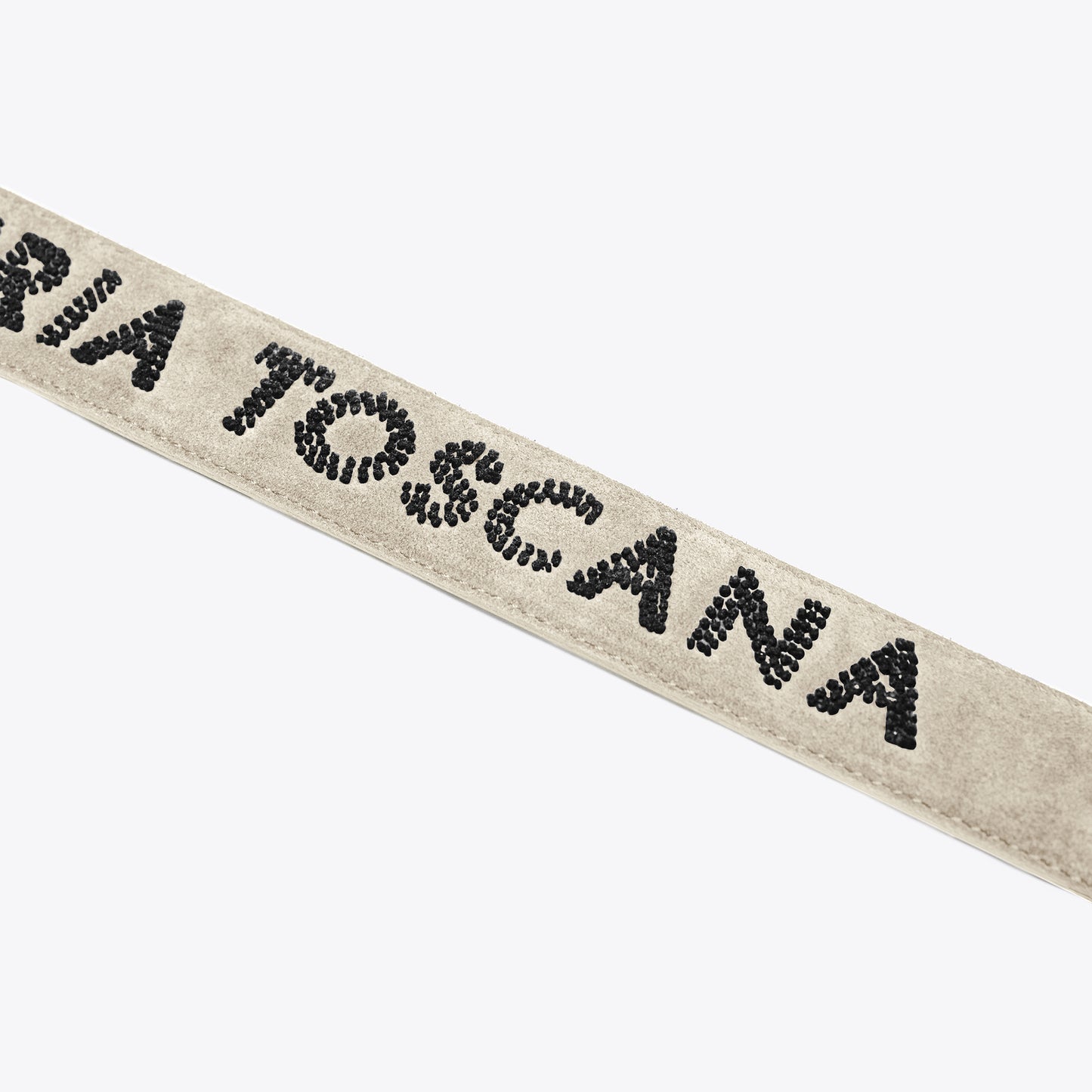 Cavalleria Toscana Women's Suede Belt with Tufted CT Logo