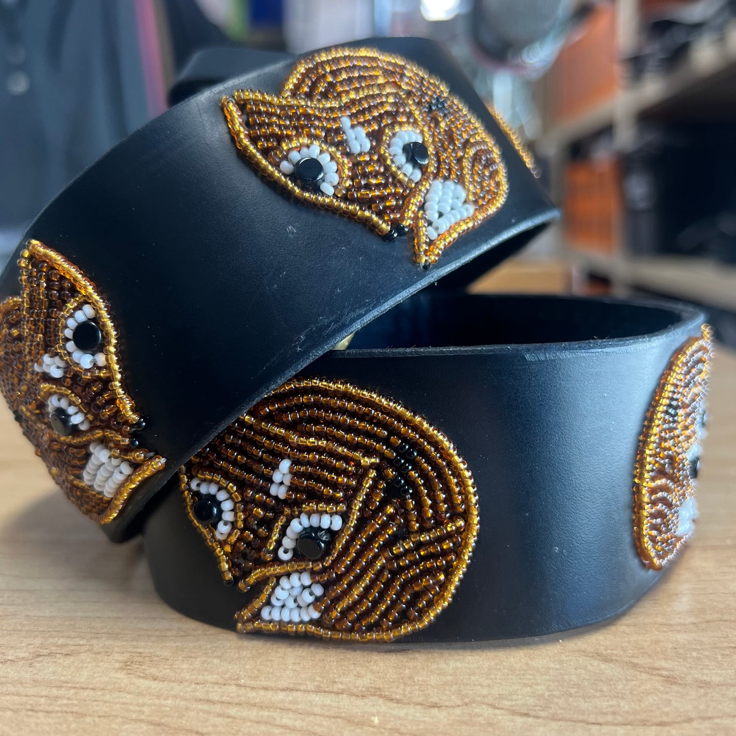 Zinj Designs Lucky Animals Luxe Wide Beaded Belt