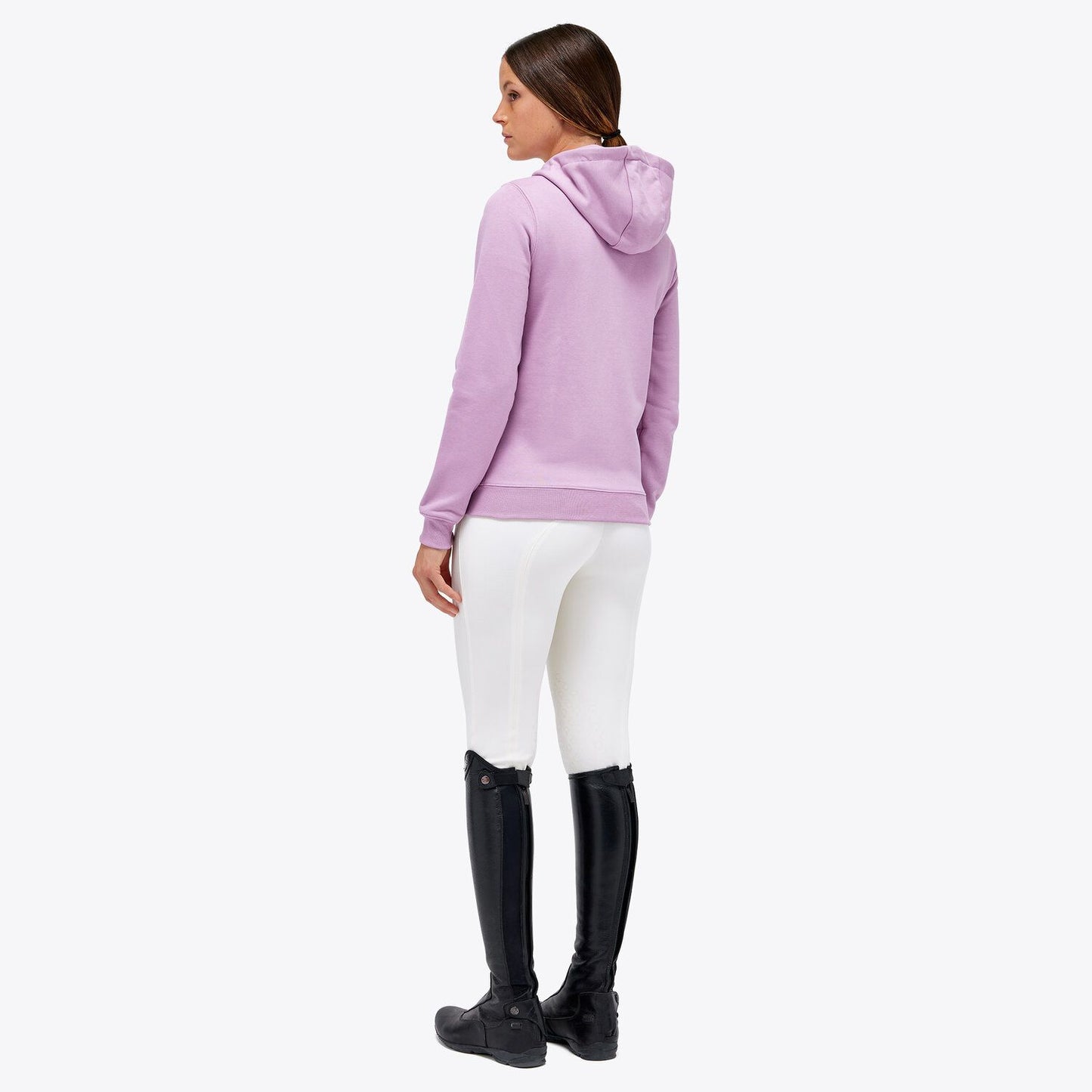 Cavalleria Toscana Women's CT Emblem Cotton Zip Hoodie