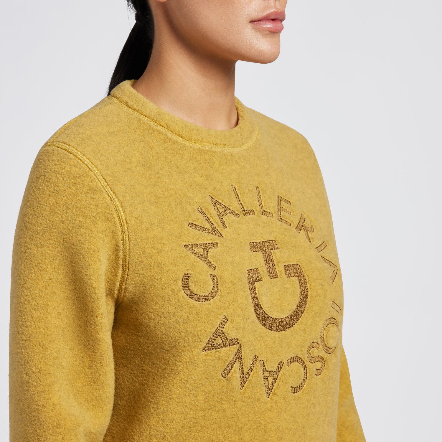 Cavalleria Toscana Fleece Crew Neck Pullover