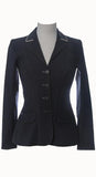 Winston Equestrian Charcoal Contrast Stitch Coat