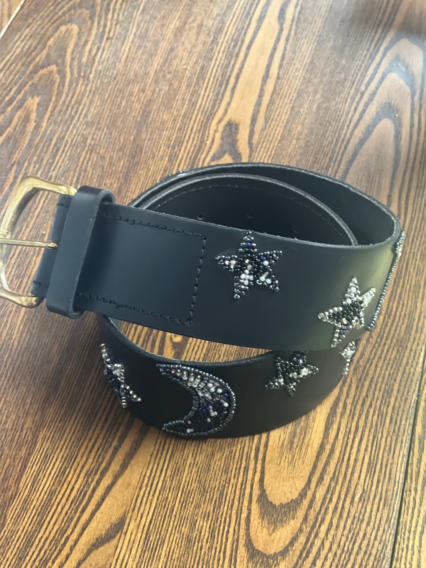 Zinj Designs Stars, Moons and Suns Luxe Wide Beaded Belts