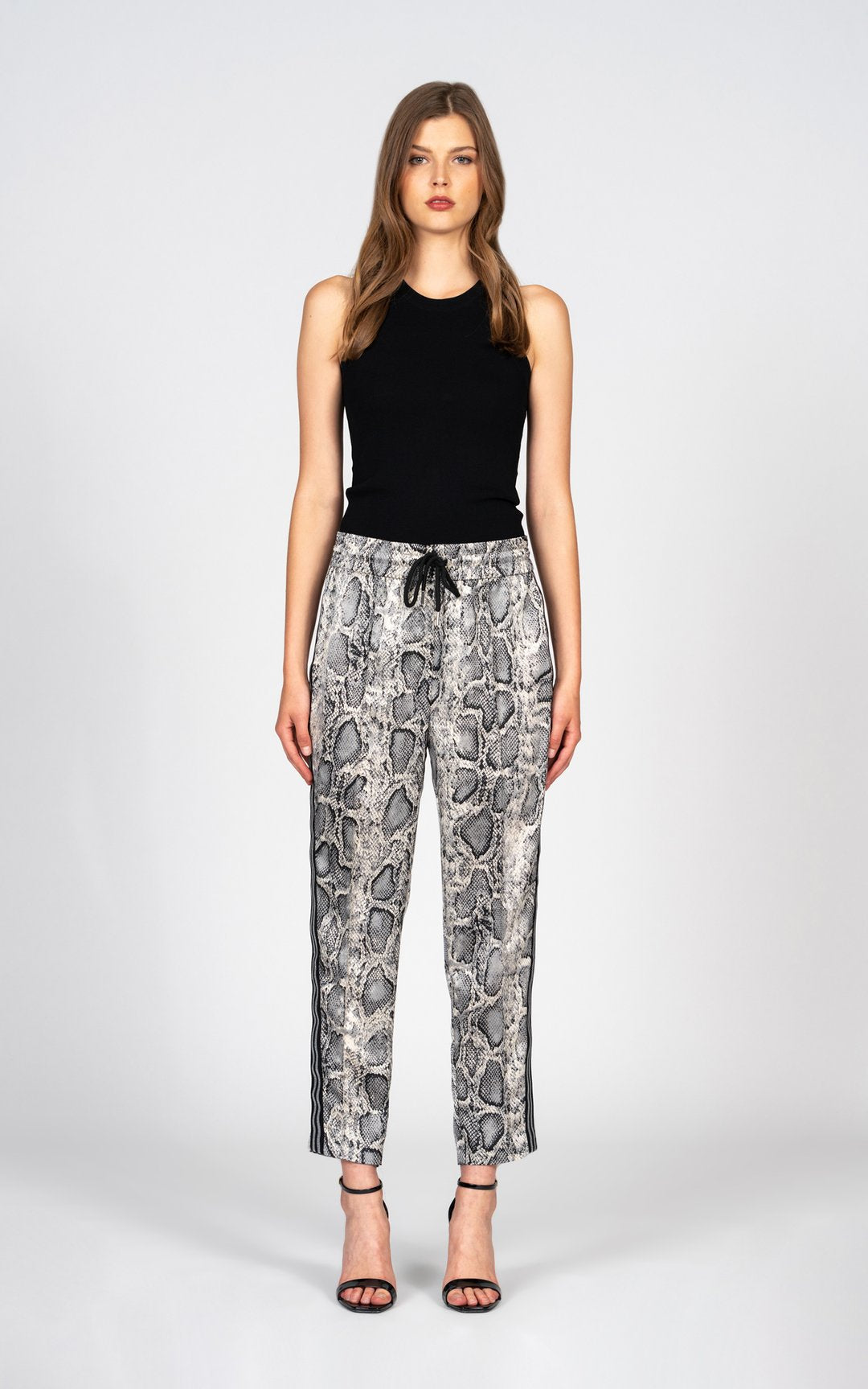 Black Orchid Luxe Pant Jacket Grey Python - Luxe EQ