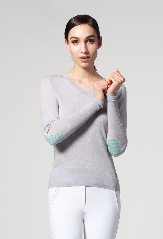 Asmar Equestrian Rey V Neck Light Sweater - Luxe EQ