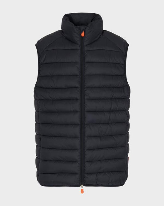 Save The Duck Men’s Giga Vest in Black - Luxe EQ