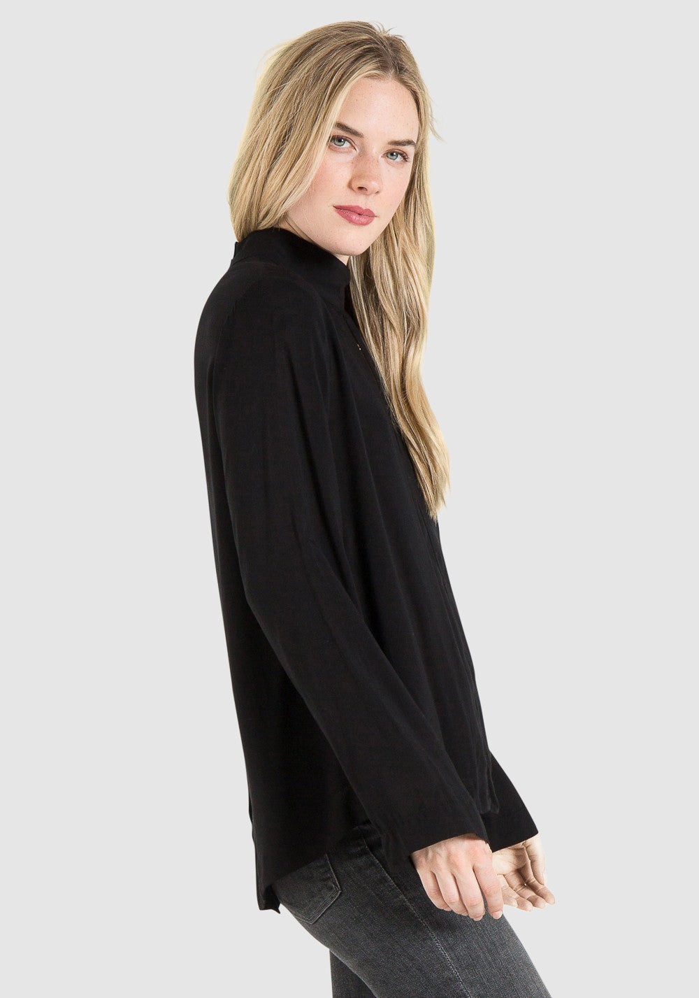 Bella Dahl Bella Dahl Bell Sleeve Mock Neck - Luxe EQ