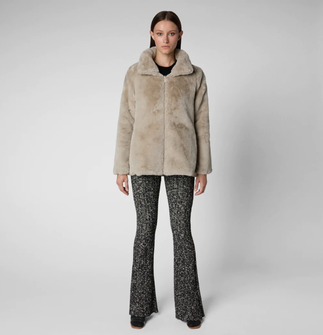 Save the Duck Natalie Faux Fur Reversible Coat