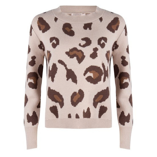 Esqualo Sweater Leopard Print - Luxe EQ