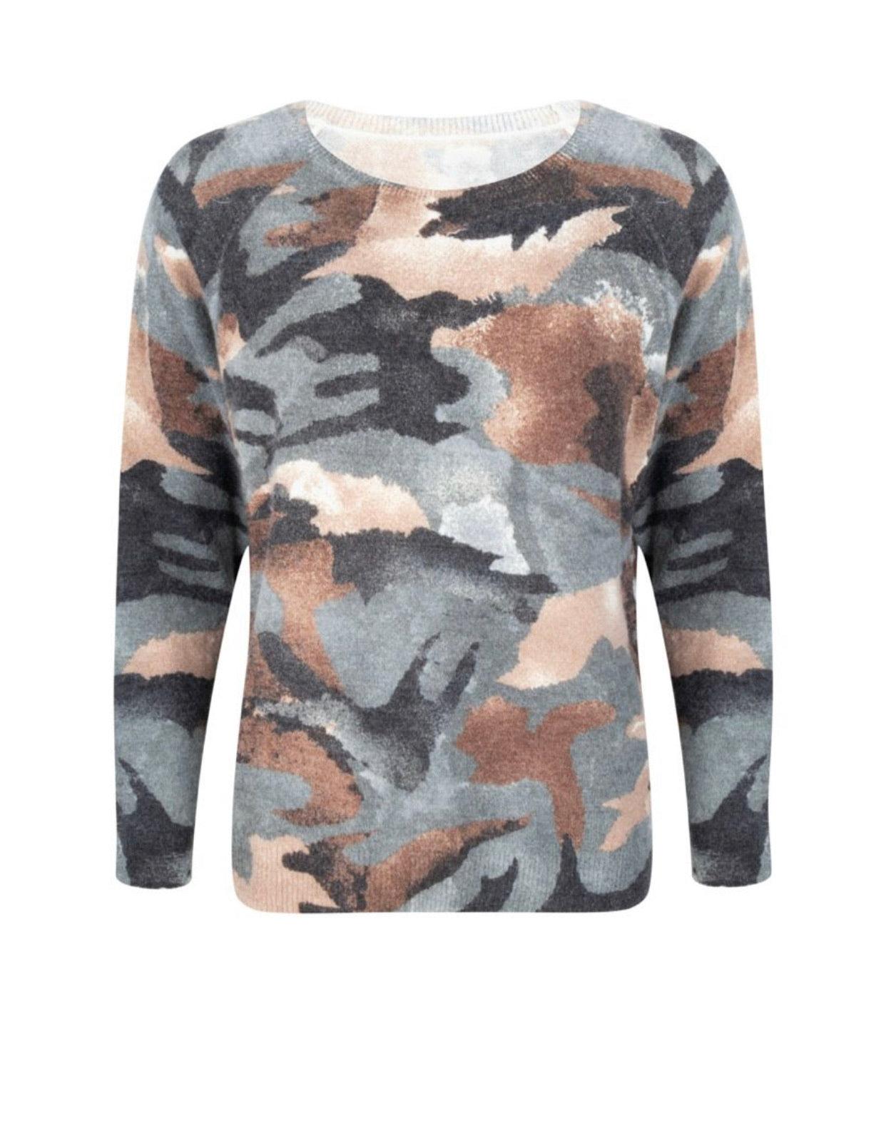 Esqualo Cashmere Camo Print