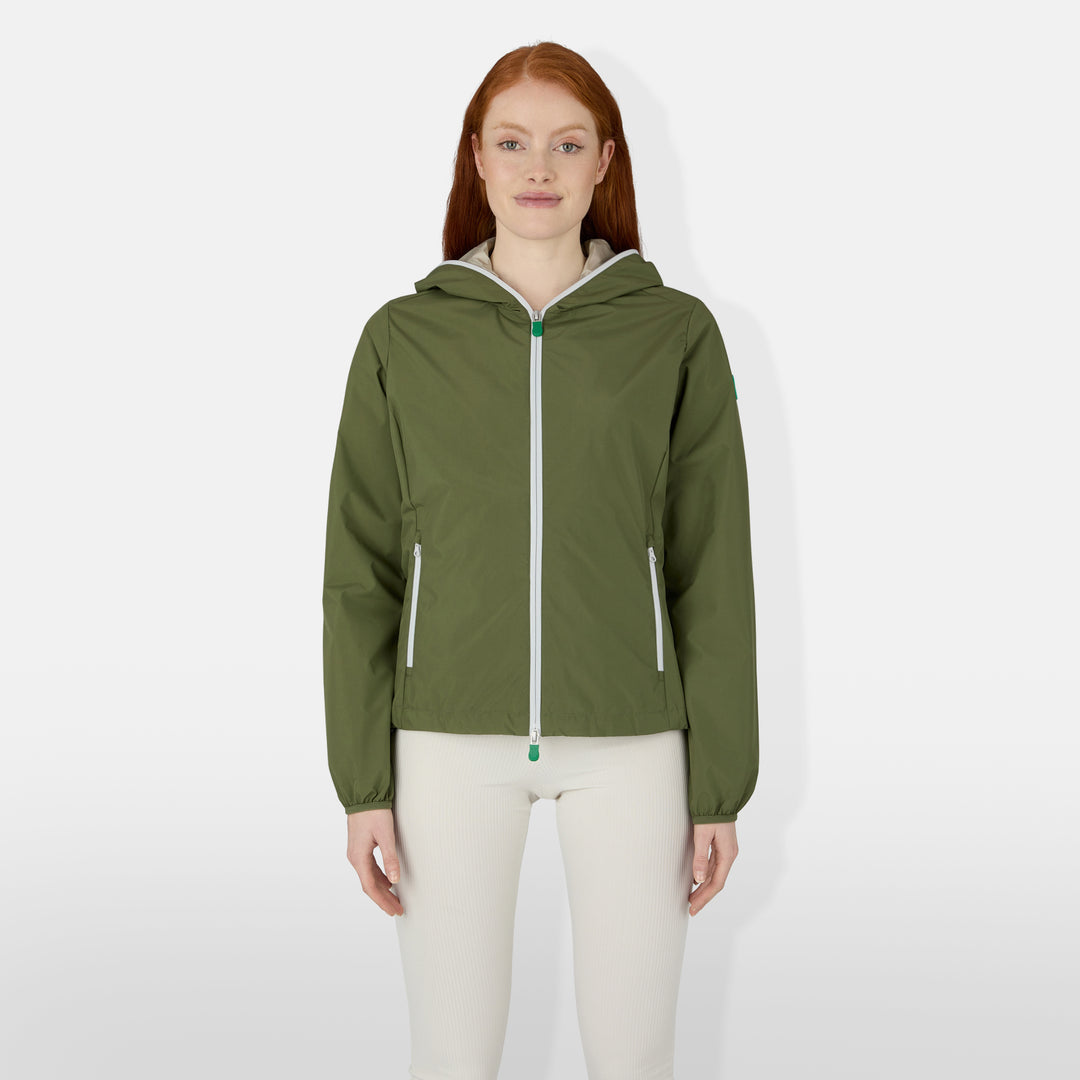 Save the Duck women's Stella Hooded Rain Jacket