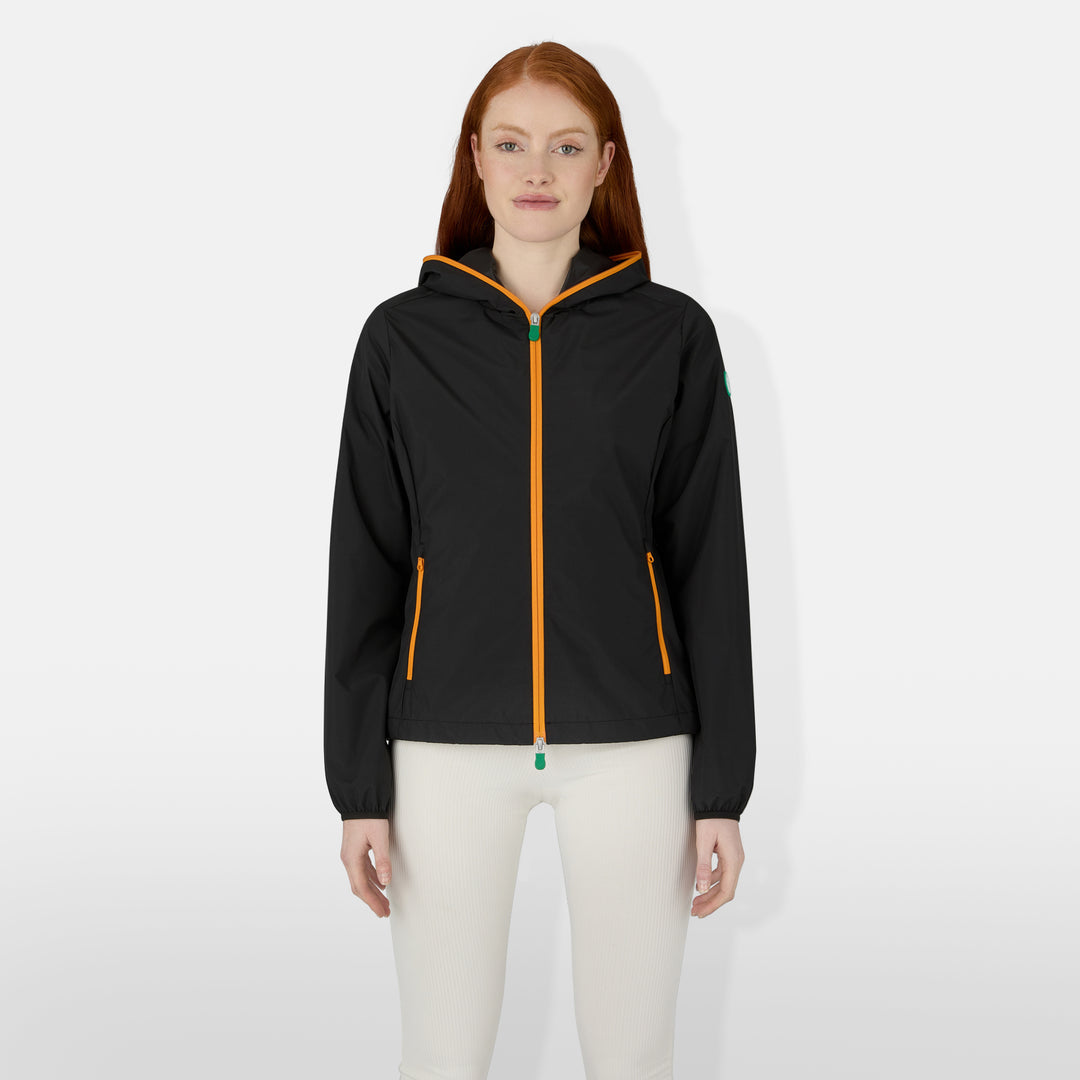 Save the Duck women's Stella Hooded Rain Jacket