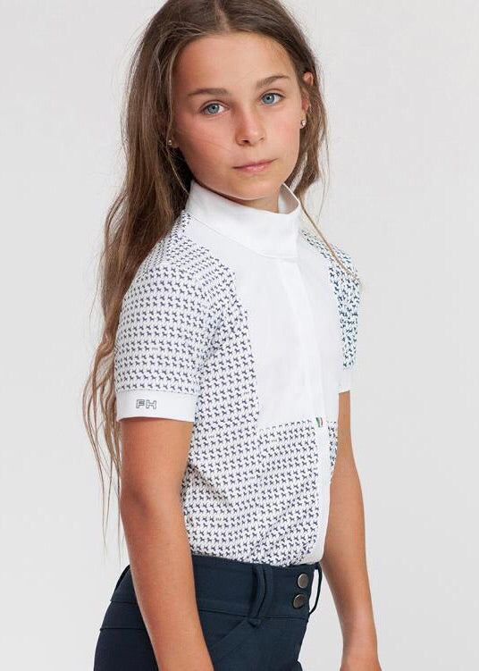 For Horses Arietta Girl's Show Shirt - Luxe EQ