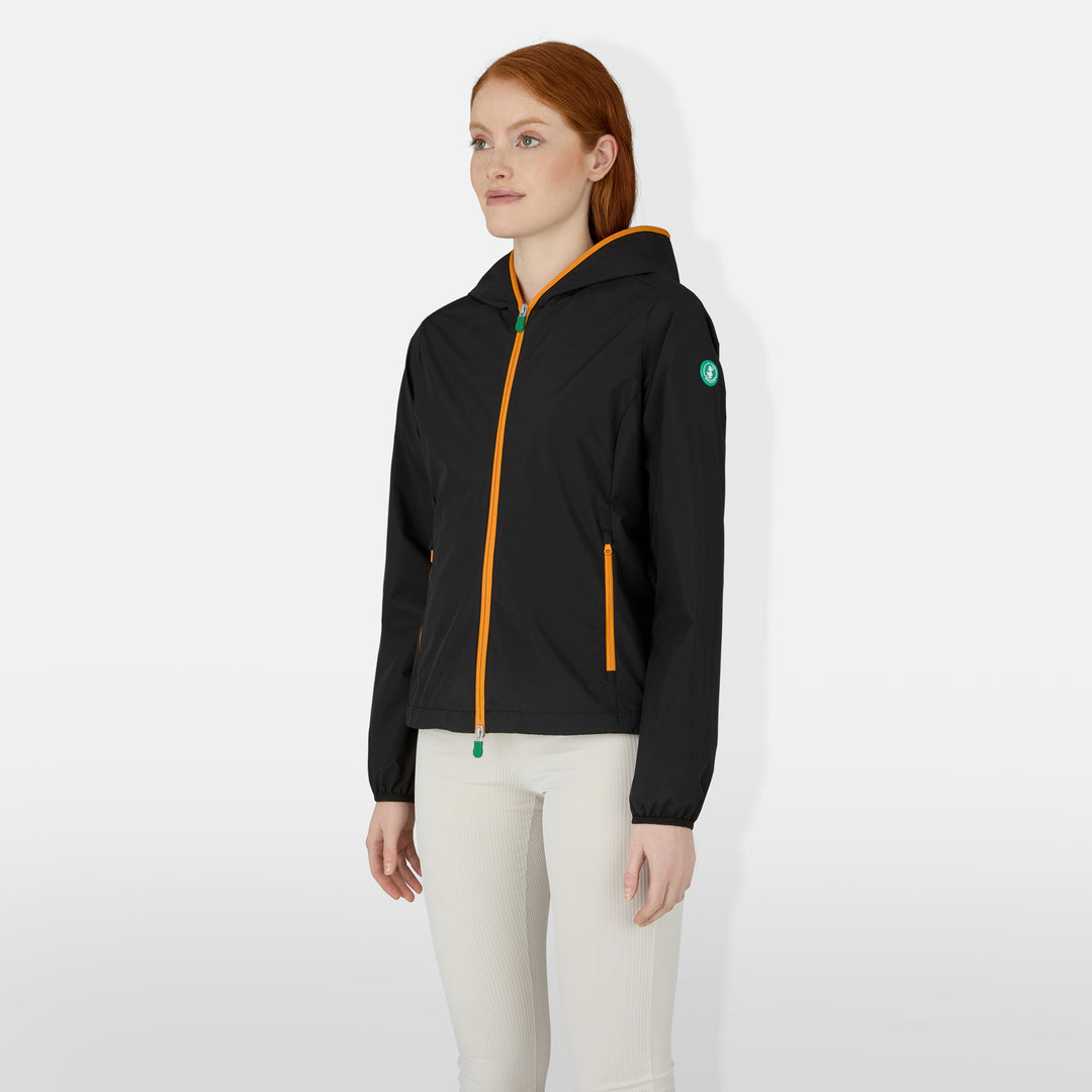 Save the Duck women's Stella Hooded Rain Jacket